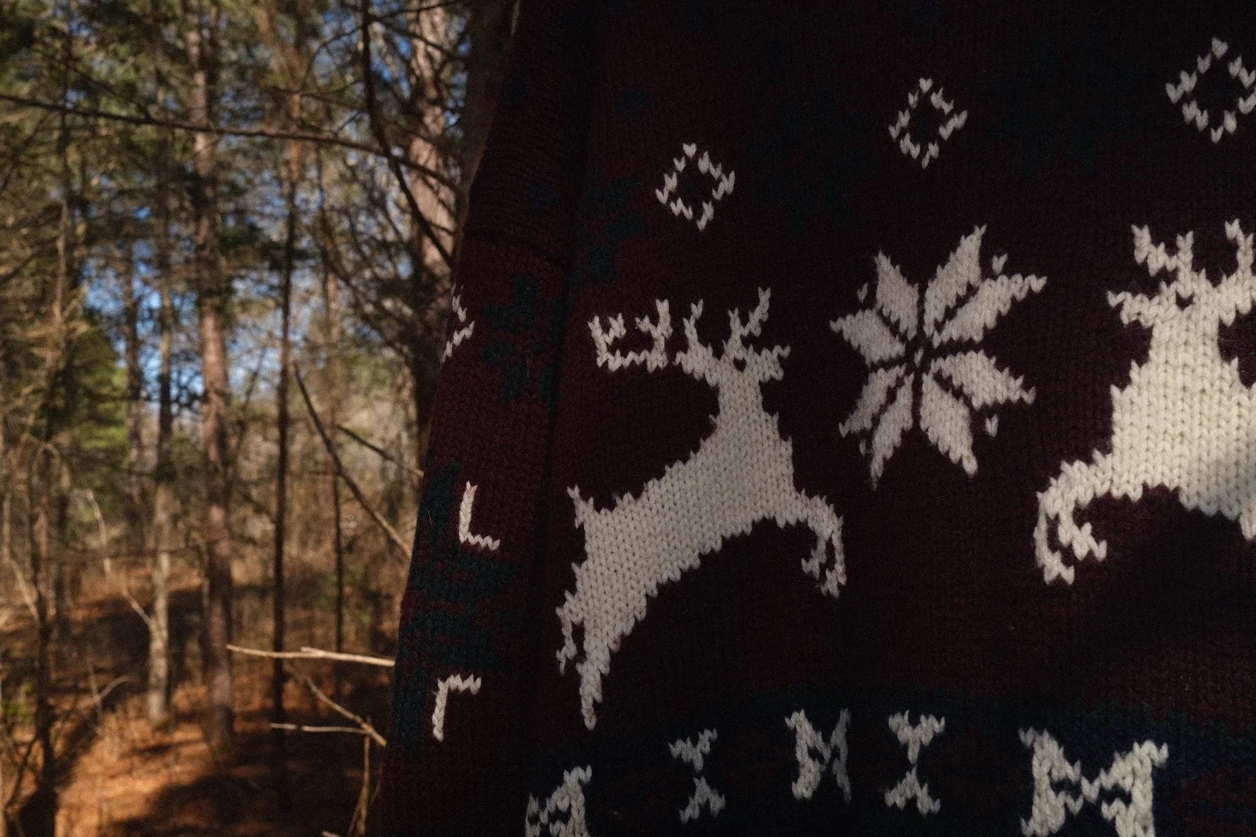 Vintage Polo Ralph Lauren Hand-Knit Wool Reindeer Sweater - XL