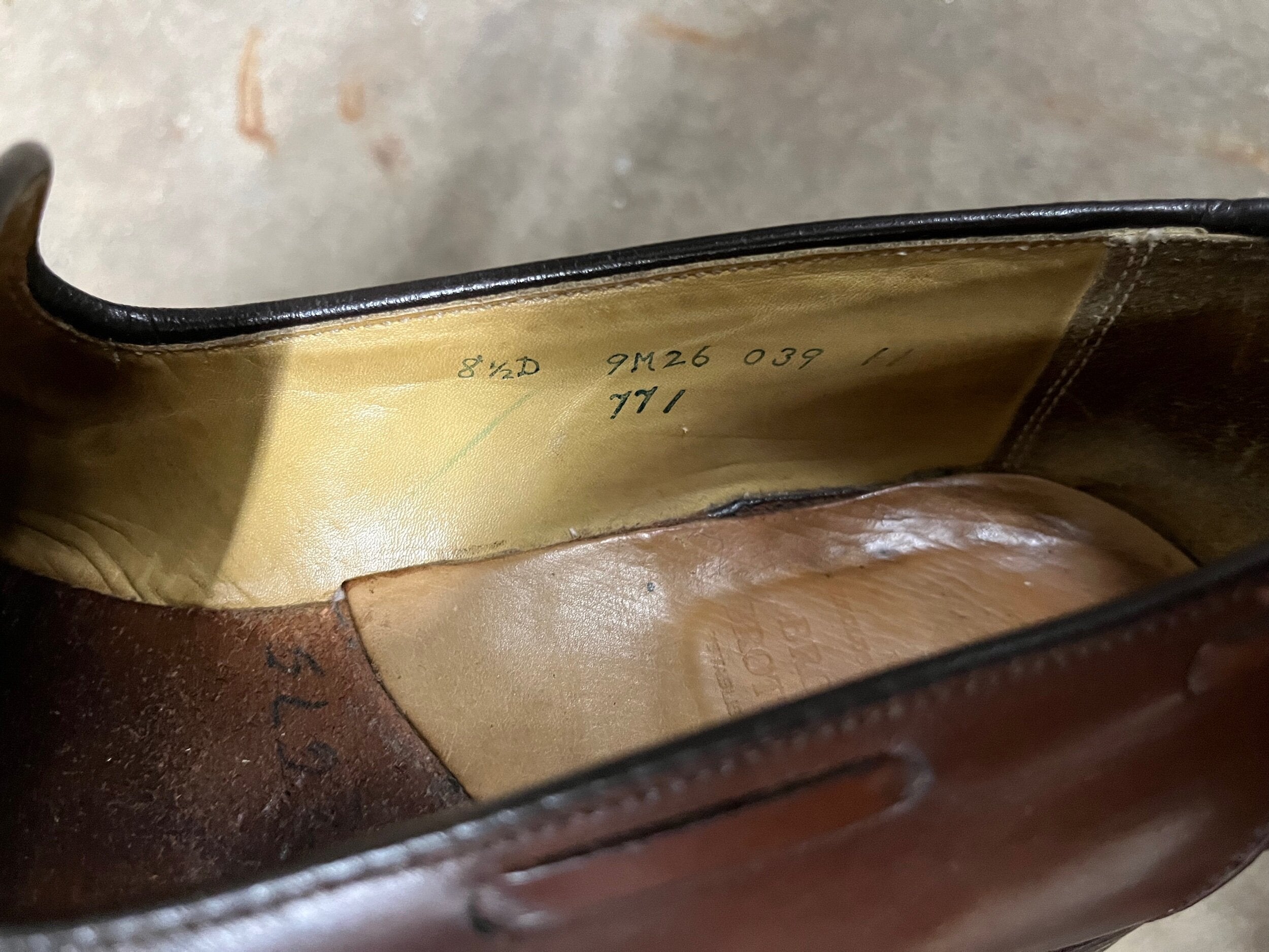 Brooks Brothers Cordovan Tassel Belgian Loafers x Alden 771 - Size 8 1/2 D USA