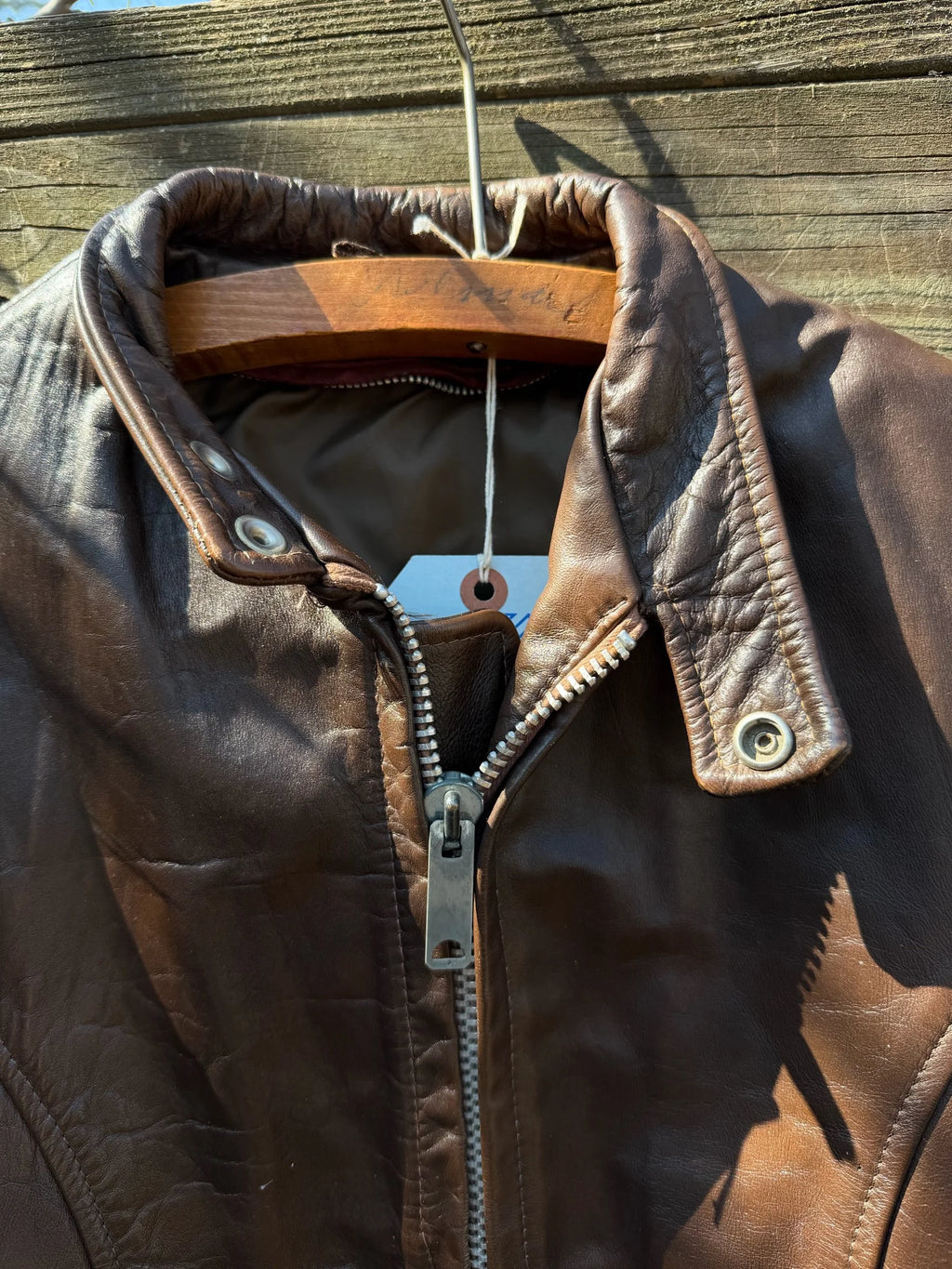 Rare Vintage 70s Cafe Racer Leather Jacket | Made in USA | Westex Zippers | Size 38