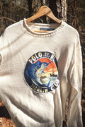 Polo Ralph Lauren "Marlin Club" Intarsia Knit Sweater - Cream - XL