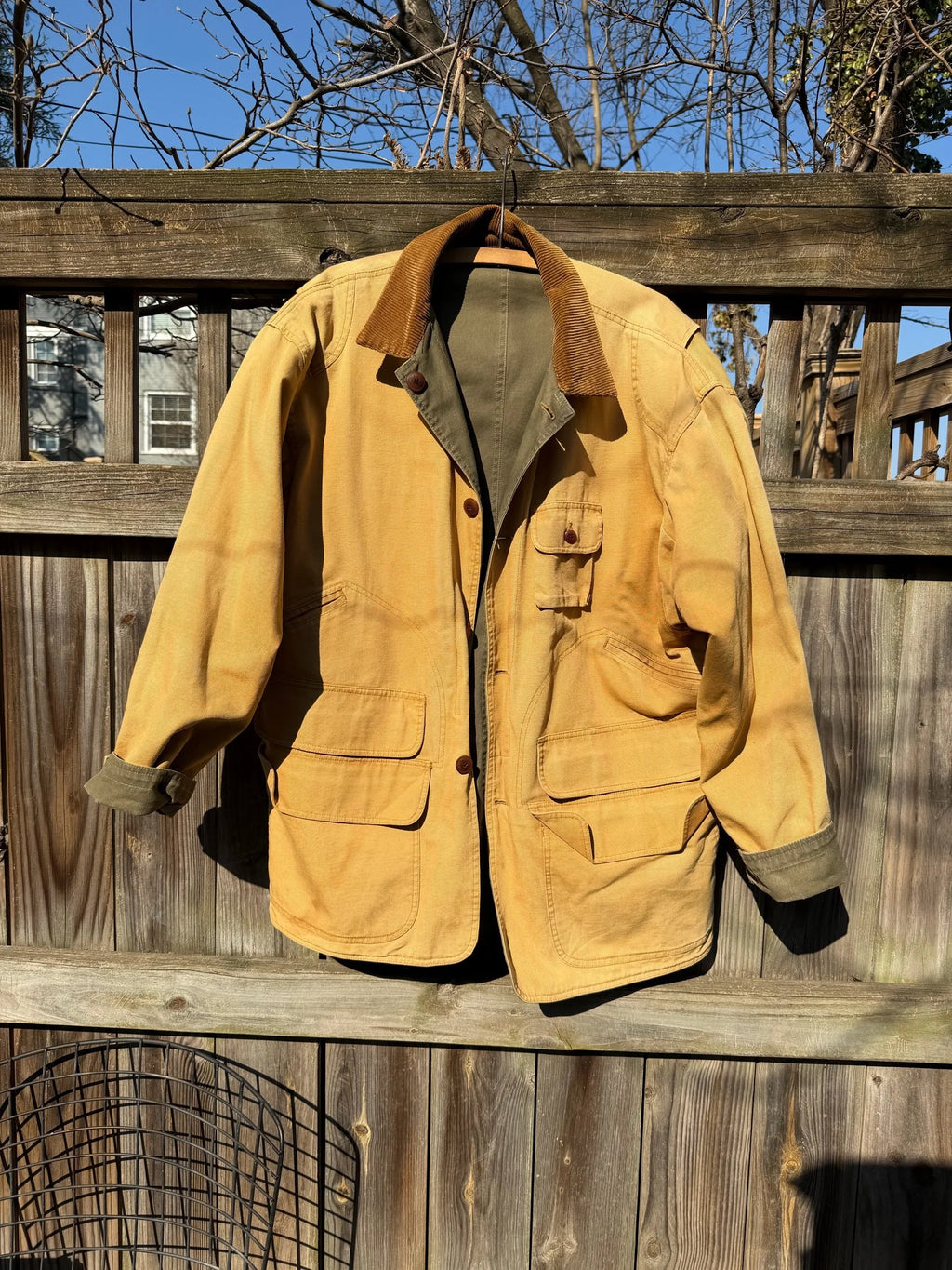 Vintage Polo Country Ralph Lauren Reversible Canvas Hunting Jacket - Large