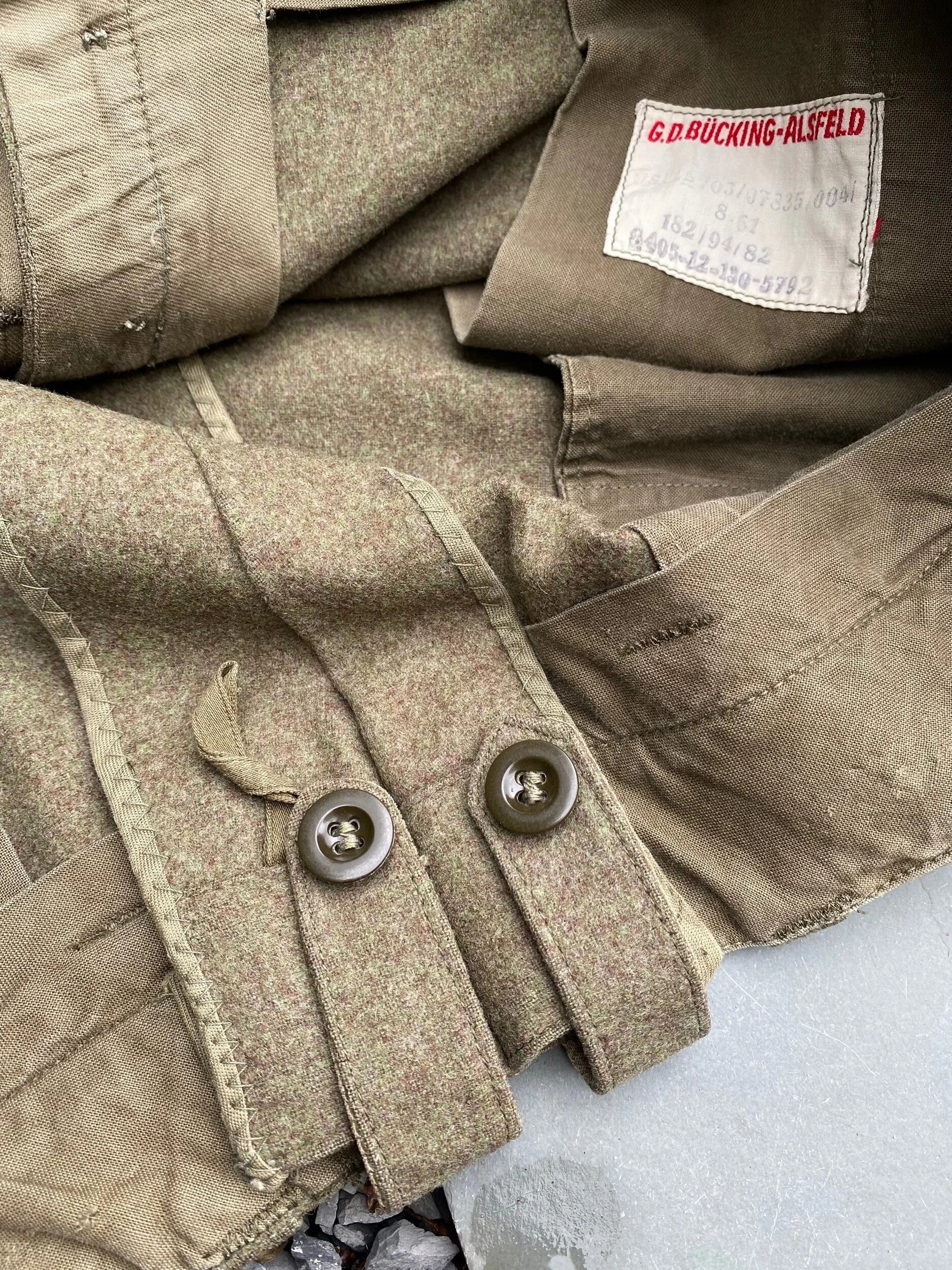 German Wool Cargo Trousers 60’s Vietnam Era  - Size 34” - 38”