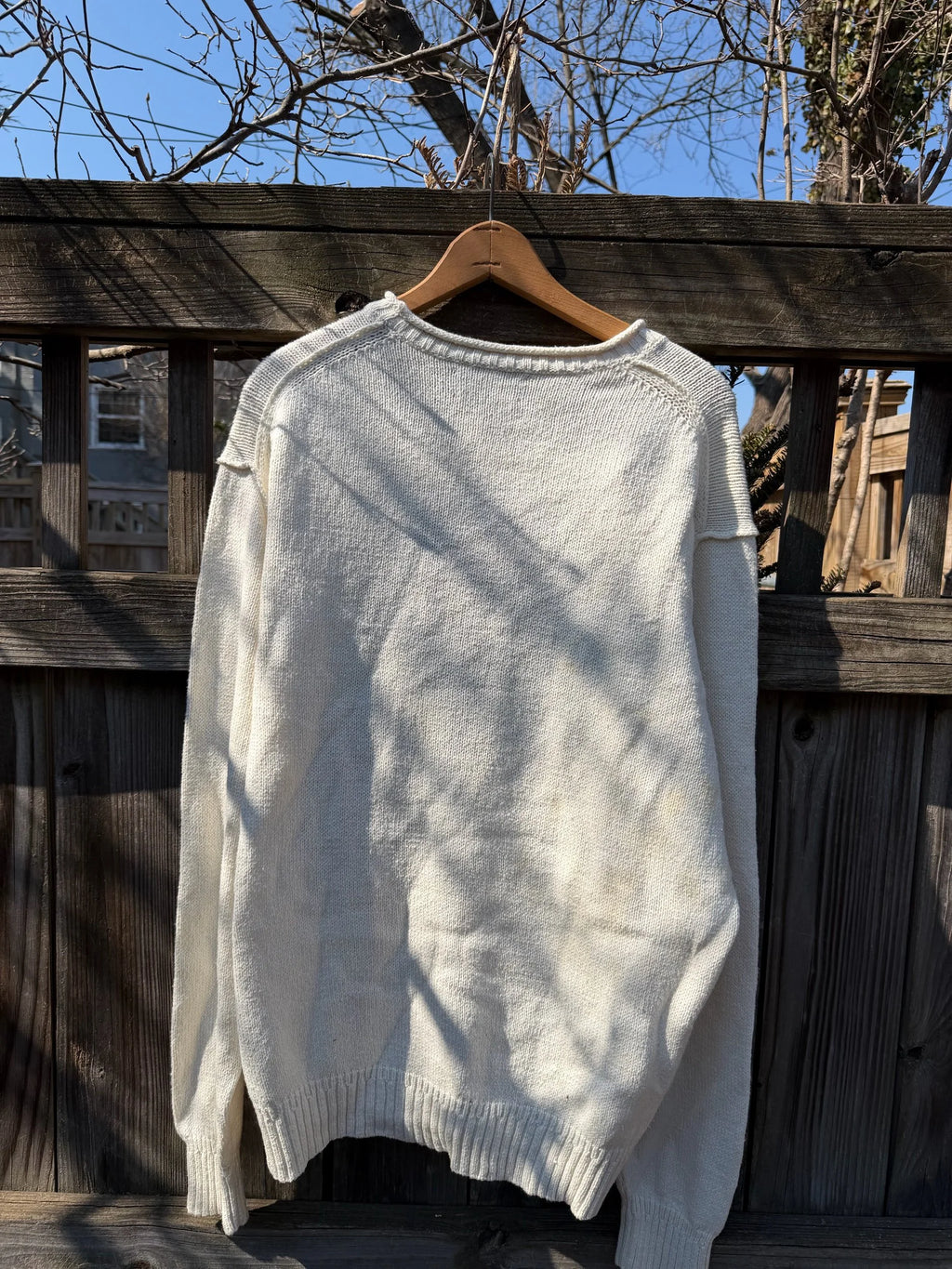Polo Ralph Lauren "Marlin Club" Intarsia Knit Sweater - Cream - XL