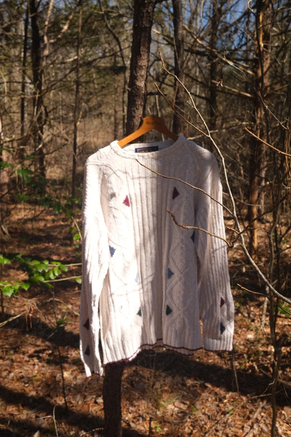 Vintage Chaps Ralph Lauren Linen-Blend Cable Knit Sweater - Cream - XL