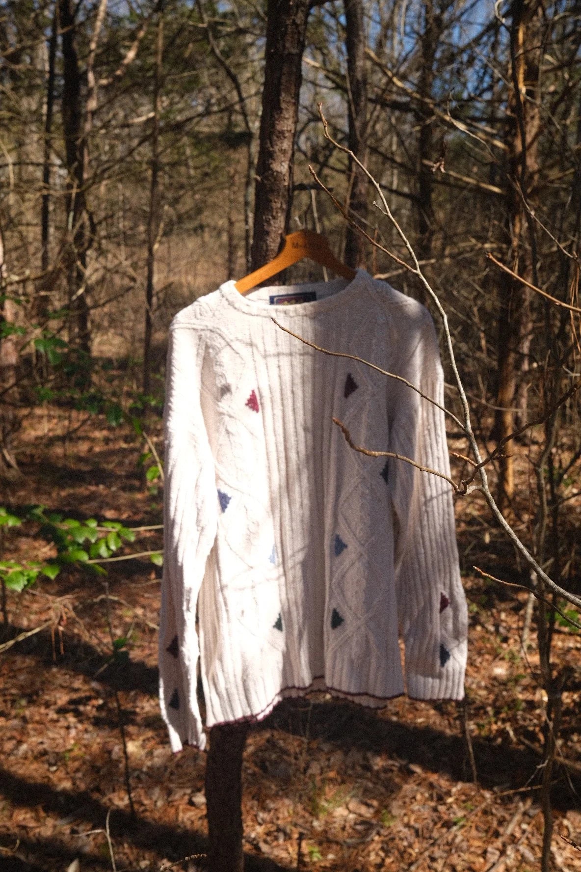 Vintage Chaps Ralph Lauren Linen-Blend Cable Knit Sweater - Cream - XL