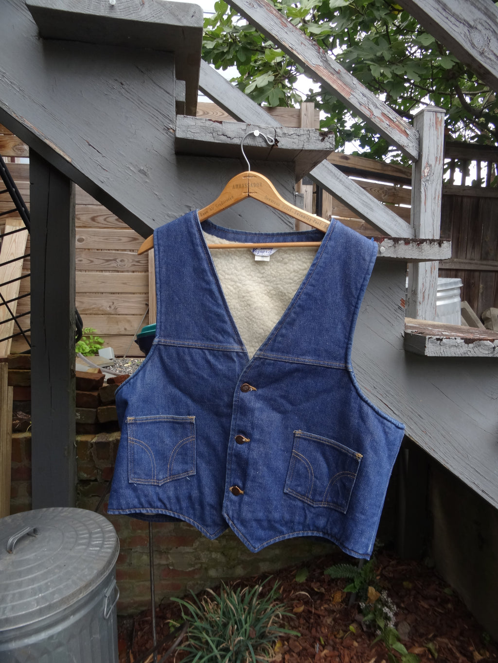 Dickies Sherpa lined Vaquero Denim Vest - Made in USA