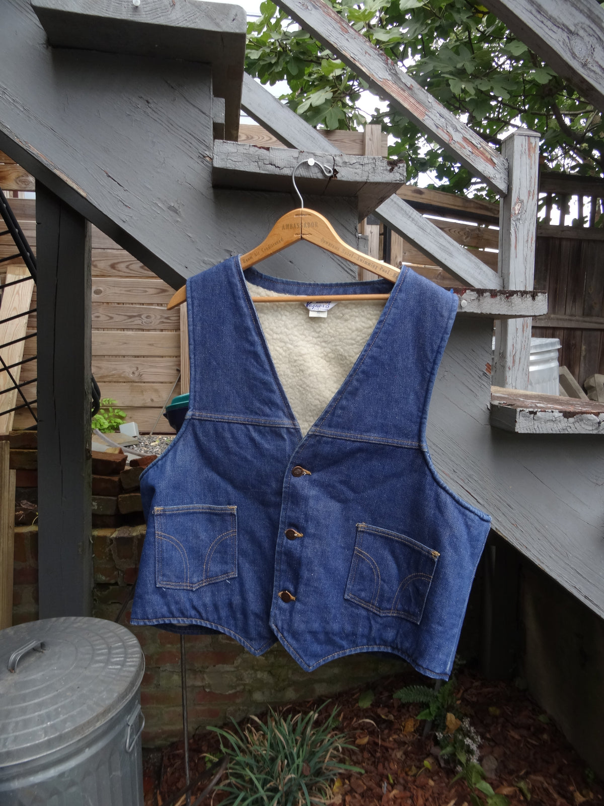 Dickies Sherpa lined Vaquero Denim Vest - Made in USA