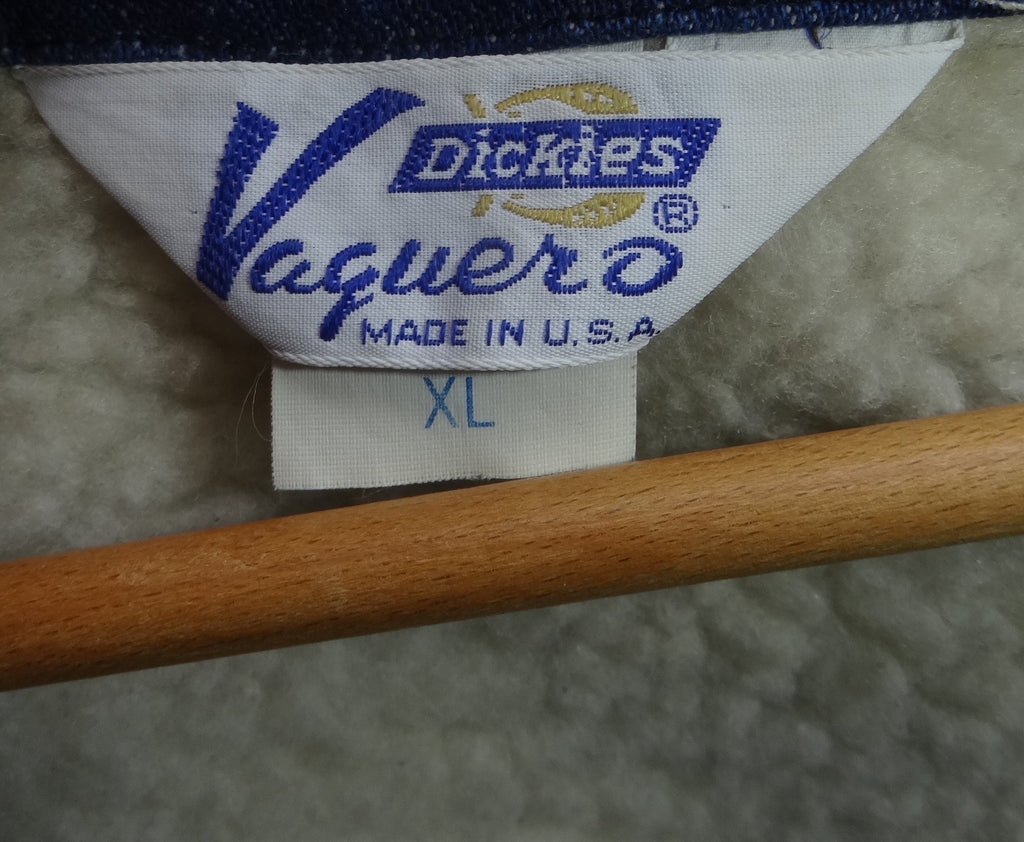 Dickies Sherpa lined Vaquero Denim Vest - Made in USA