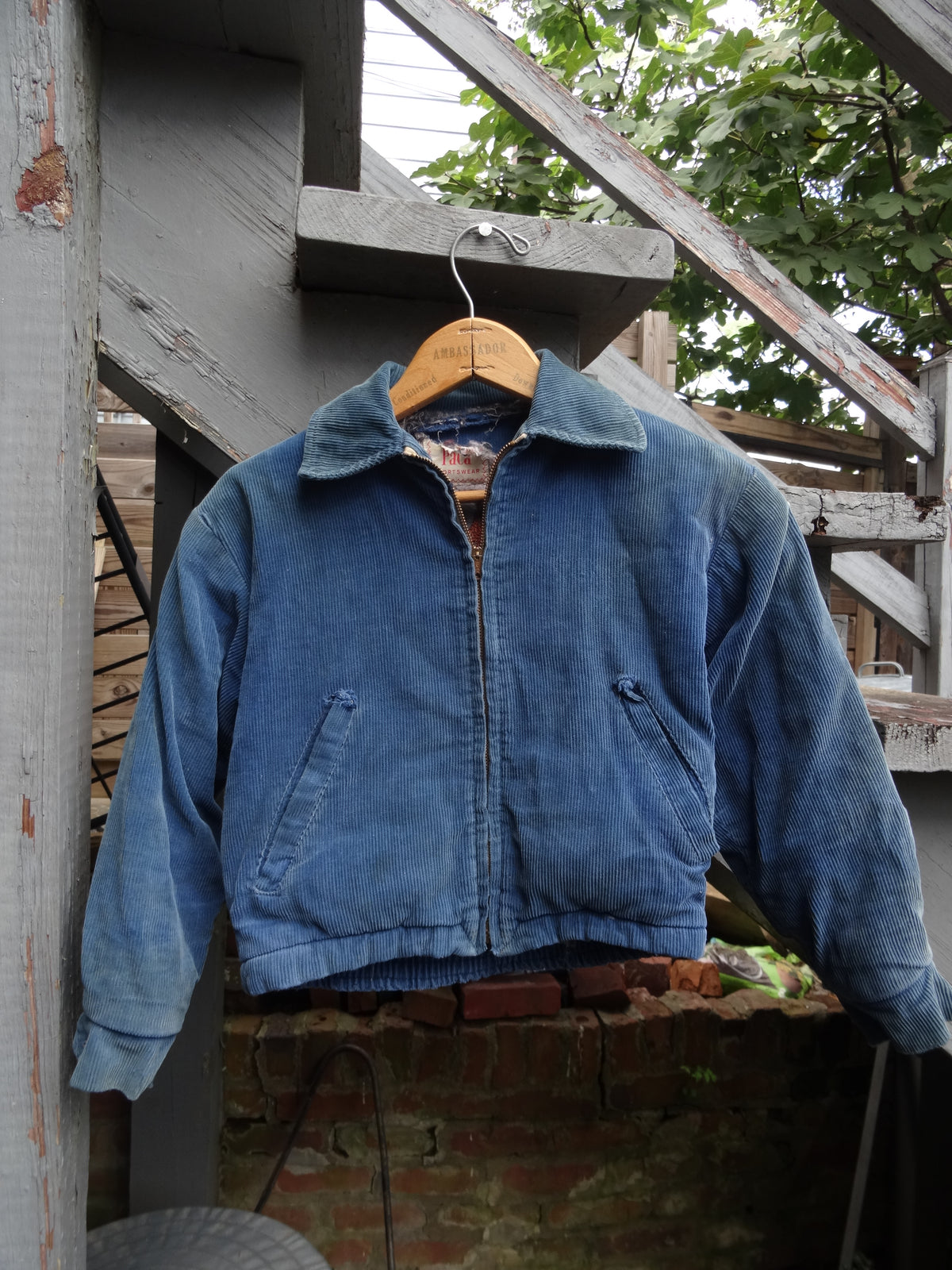 True Vintage Kids Corduroy Distressed Chainstitch Jacket South Norfolk Tigers