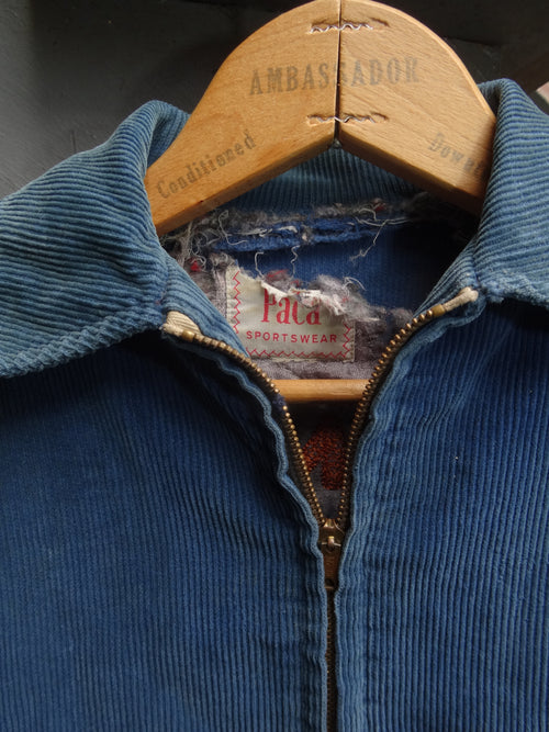 True Vintage Kids Corduroy Distressed Chainstitch Jacket South Norfolk Tigers