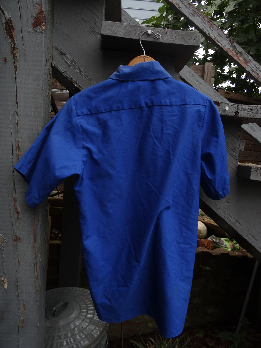 Vintage Royal Blue Short Sleeve Red Kap Work Shirt