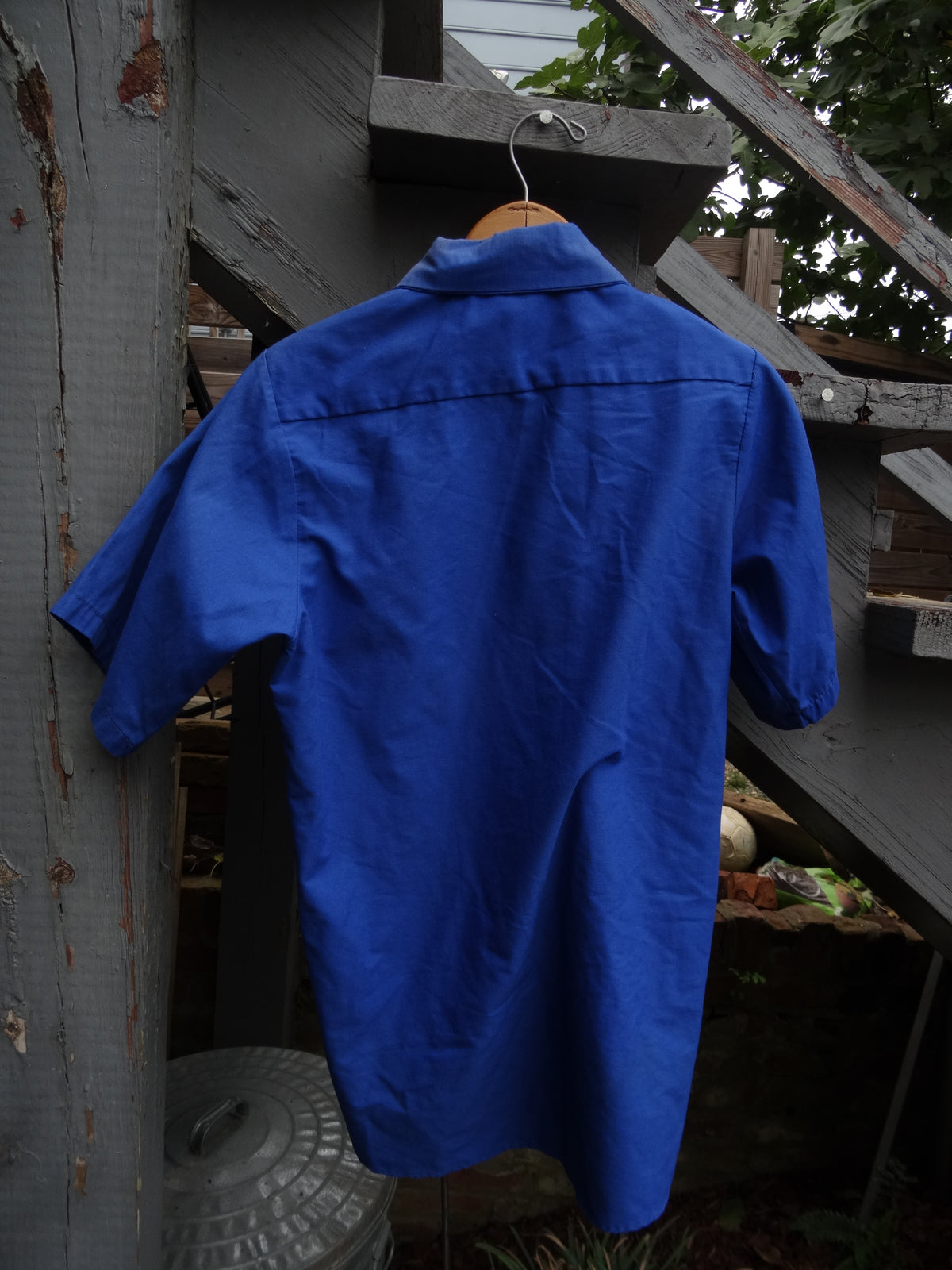 Vintage Royal Blue Short Sleeve Red Kap Work Shirt