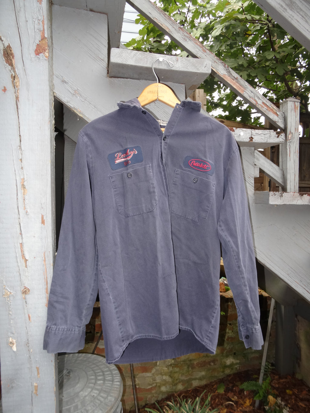 Lucky's Long Sleeve Peterbilt Red Kap Work Shirt