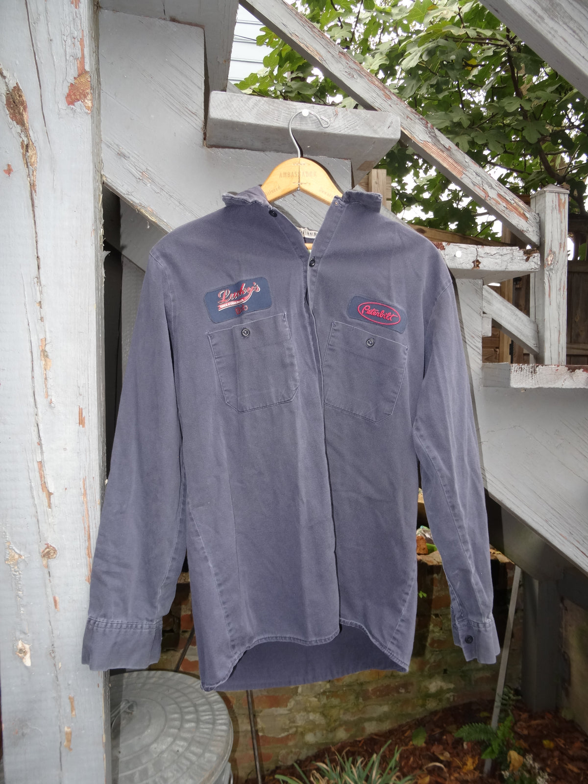 Lucky's Long Sleeve Peterbilt Red Kap Work Shirt