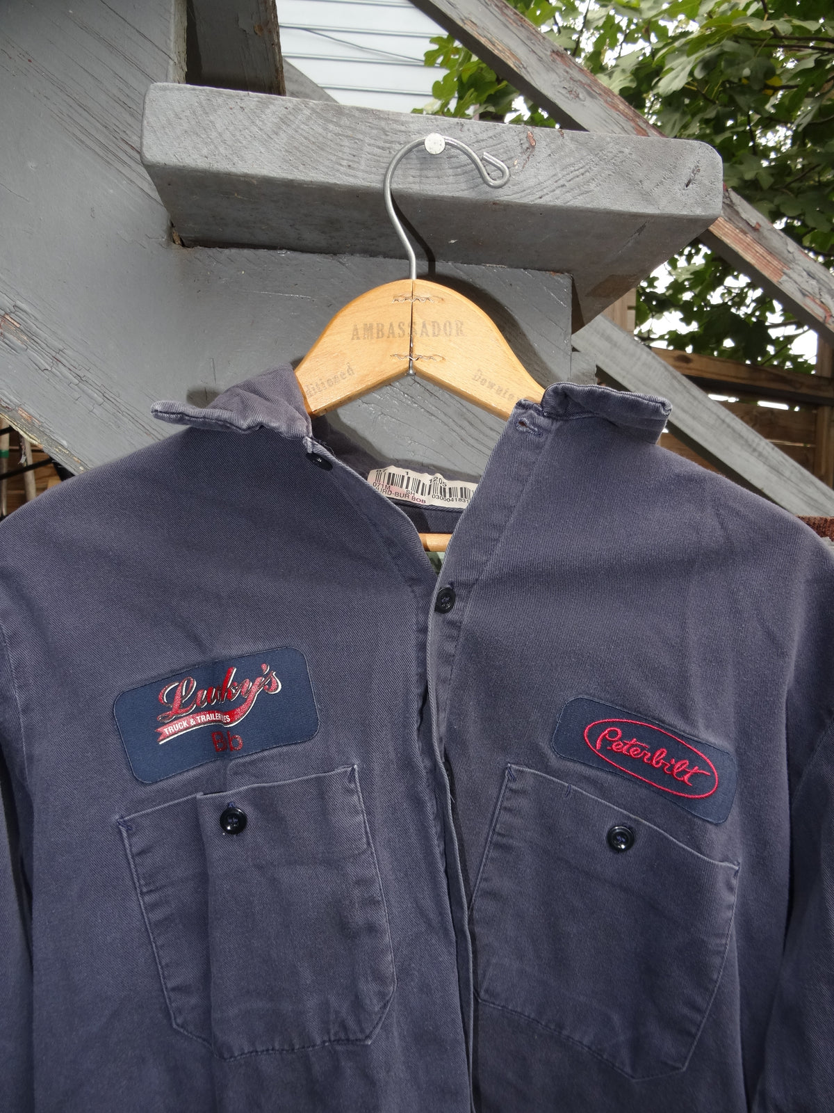 Lucky's Long Sleeve Peterbilt Red Kap Work Shirt