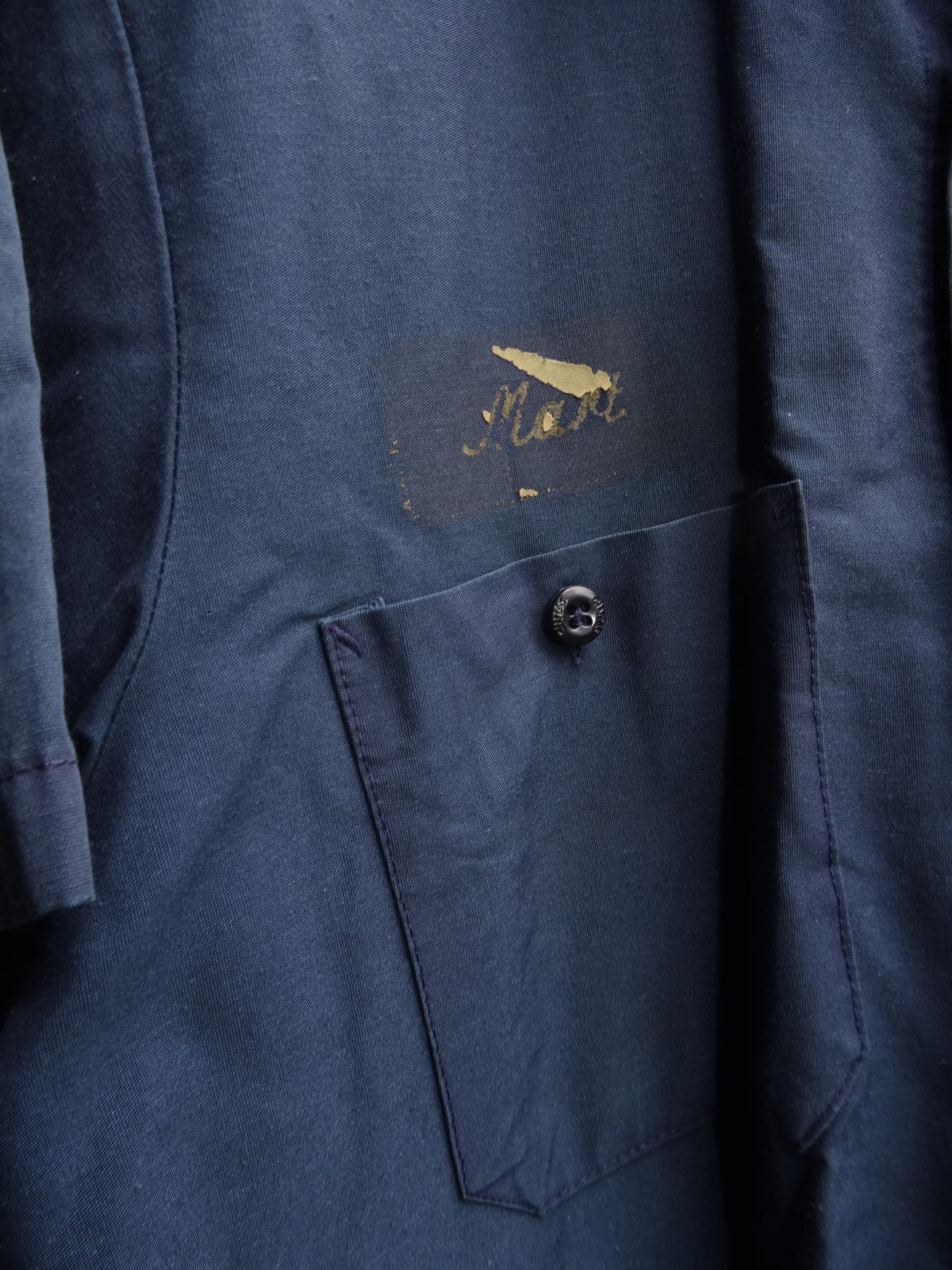 Navy Blue Short sleeve Penske Patch Short Sleeve "Mart" ghost image Cintas