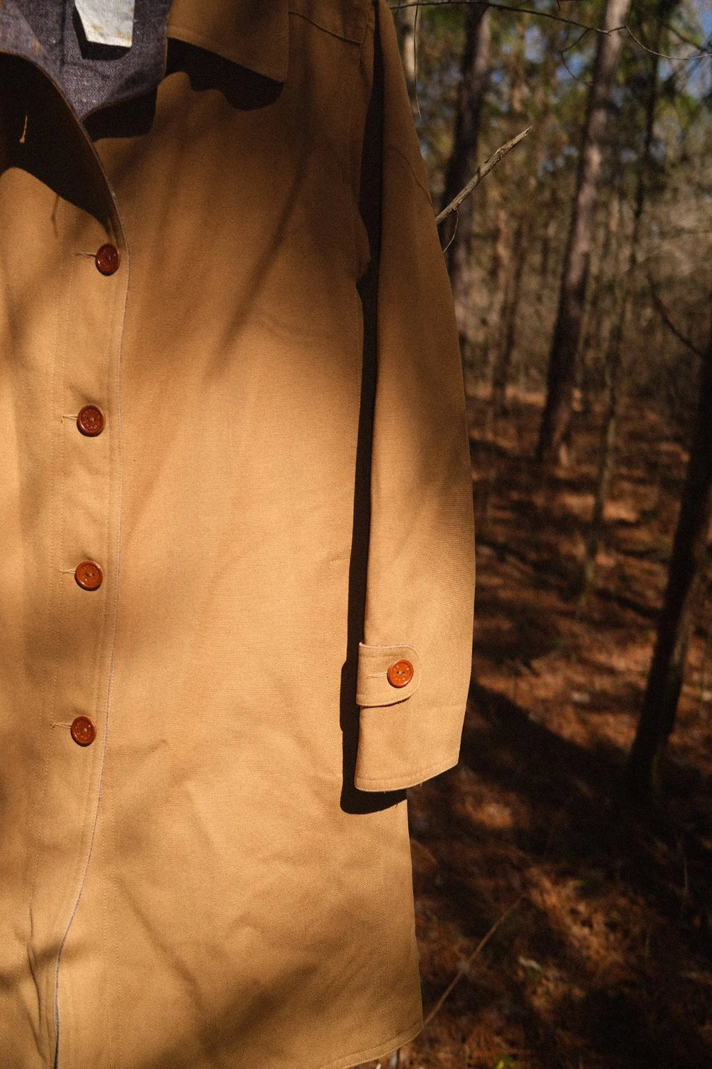 Vintage Celine Paris "Florent" Mac Trench Coat // Automne Khaki – Plaid Wool Lined -