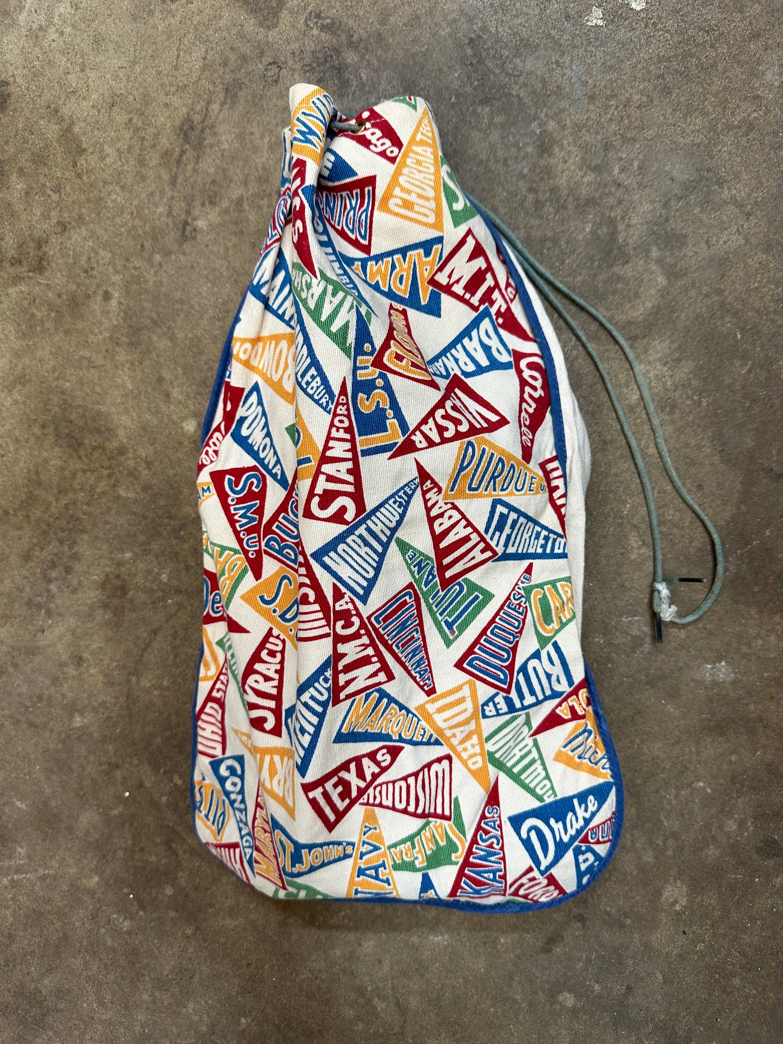 True Vintage Take Ivy University Pennant Drawstring Shoe bag