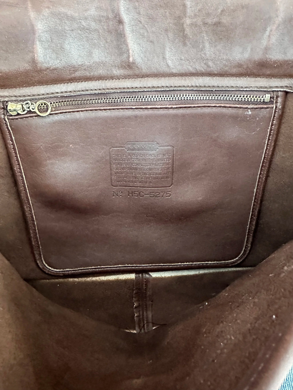 Coach Vintage Leather Briefcase Laptop Bag - Medium Havana (Burgundy)