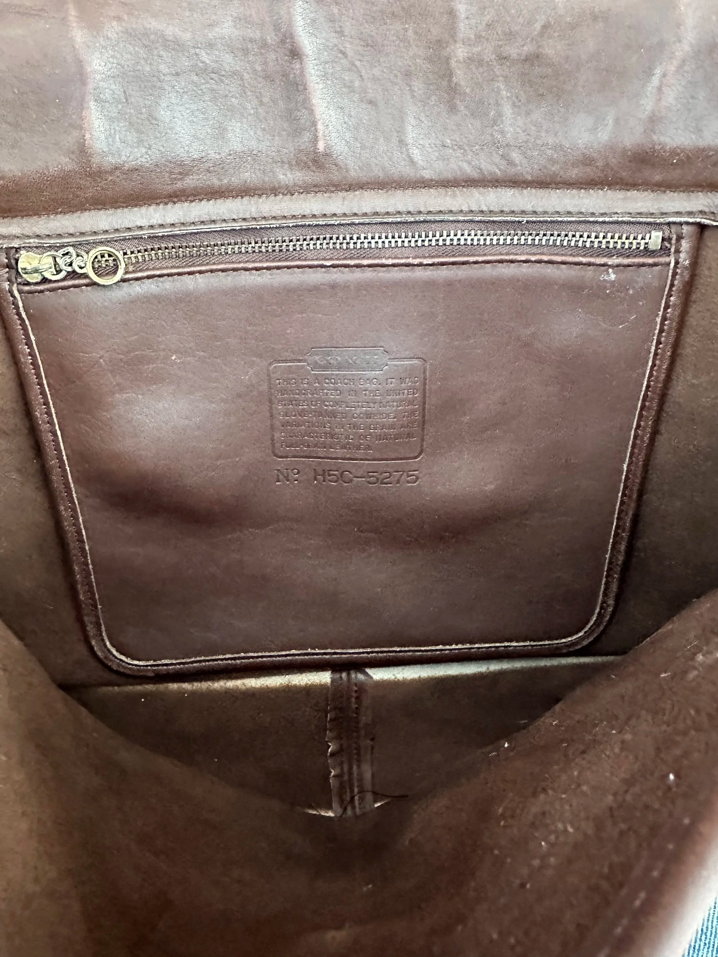 Coach Vintage Leather Briefcase Laptop Bag - Medium Havana (Burgundy)