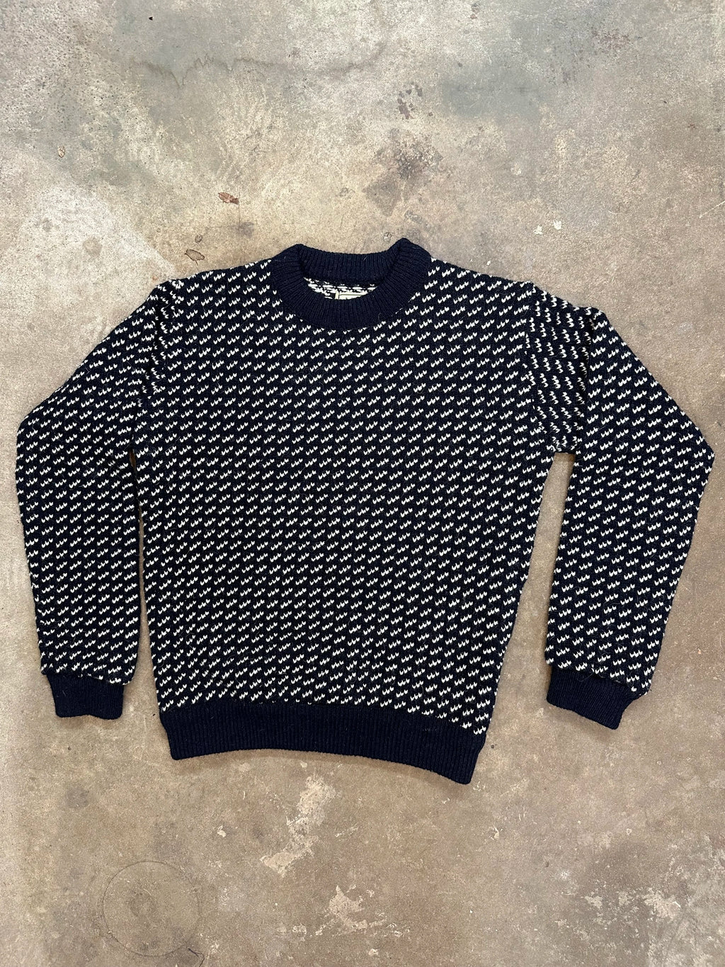 L.L. Bean Norwegian Fisherman Birdseye Wool Sweater - Women's M