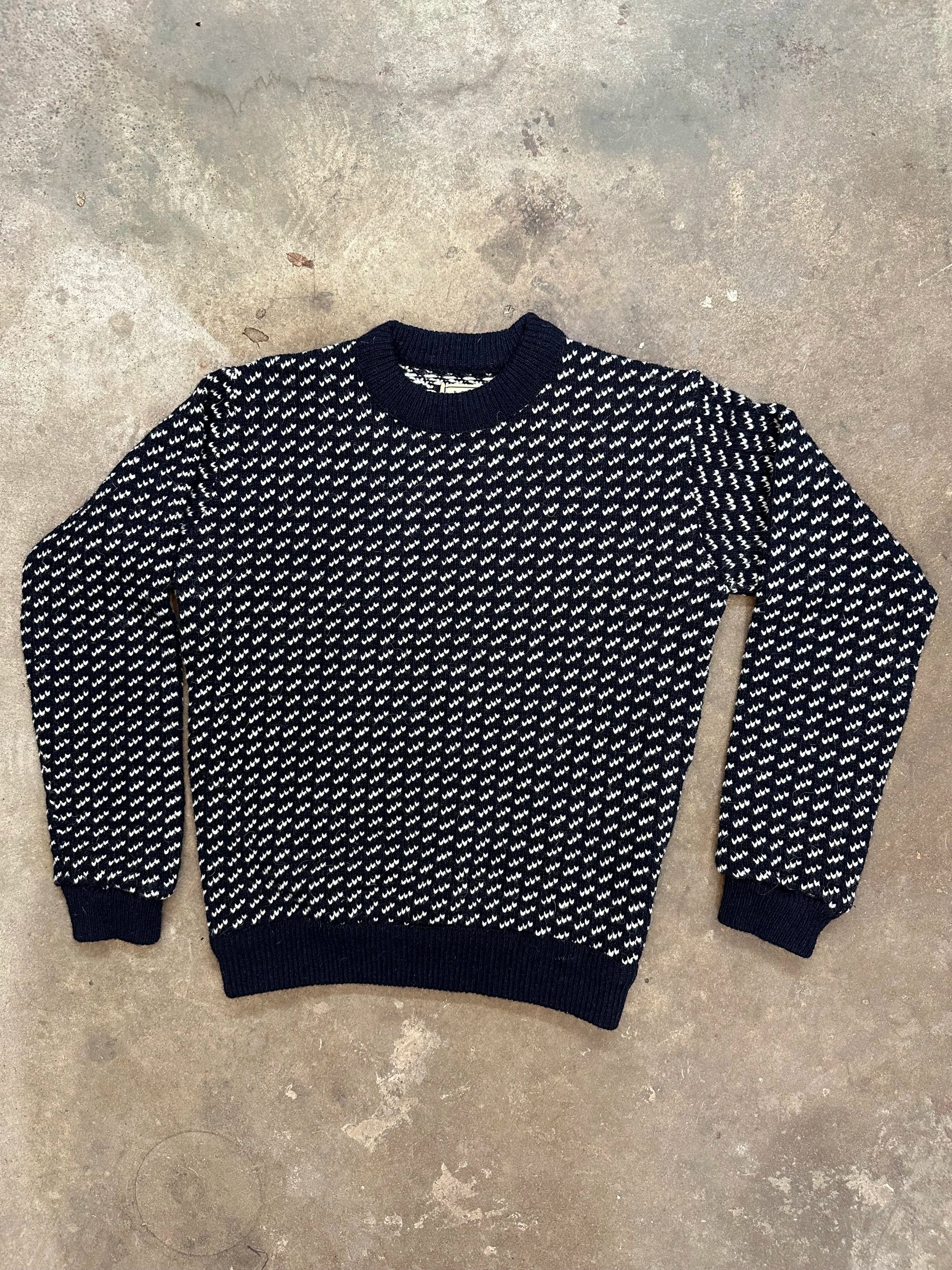 L.L. Bean Norwegian Fisherman Birdseye Wool Sweater - Women's M