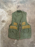 Vintage Olive Green Cargo Vest