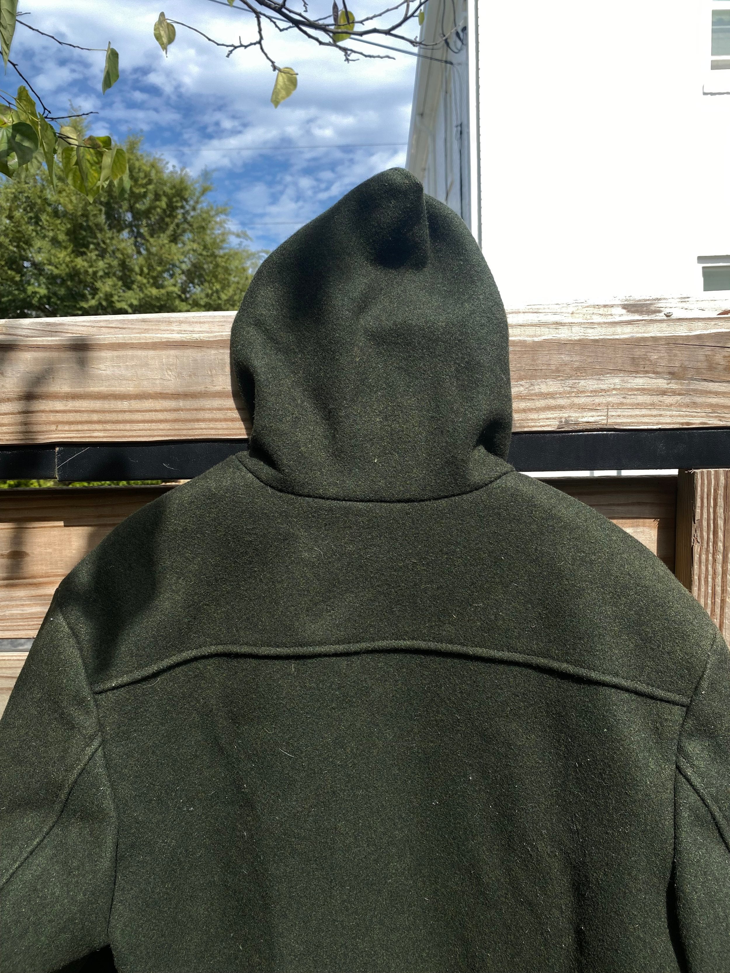 Green Wool Schott Bros. Duffle Coat - USA - Size XL/XXL