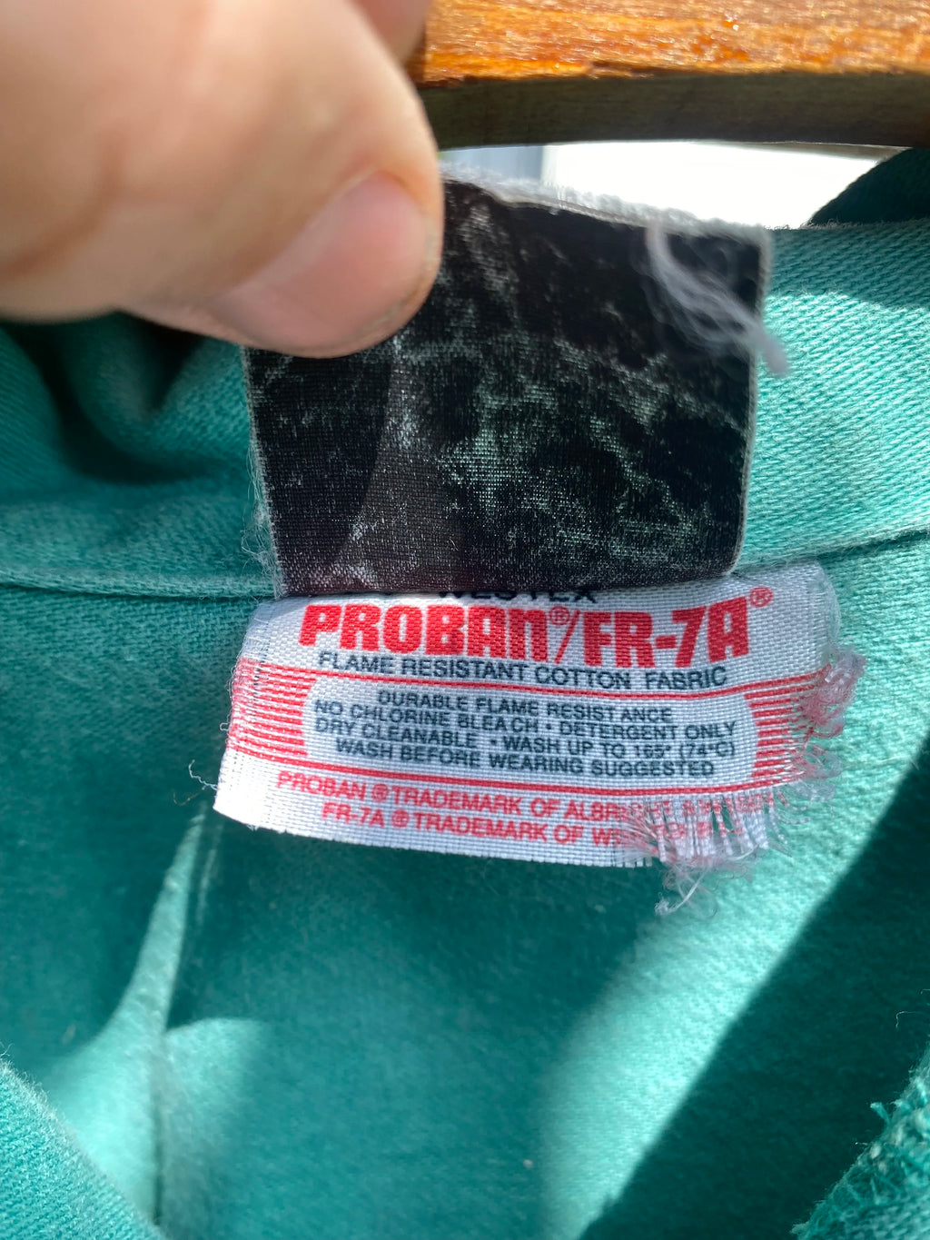 Distressed Fireproof Work Jacket - Size L