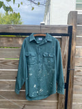 Big Mac Distressed Vintage Green Work Shirt - Fits L