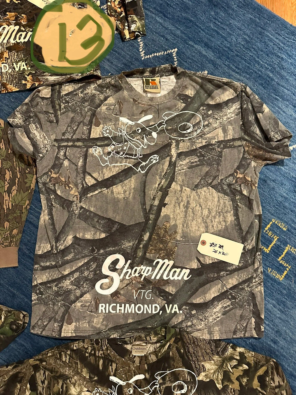 Original Sharp Man Real Tree Vintage T-Shirt (various sizes)