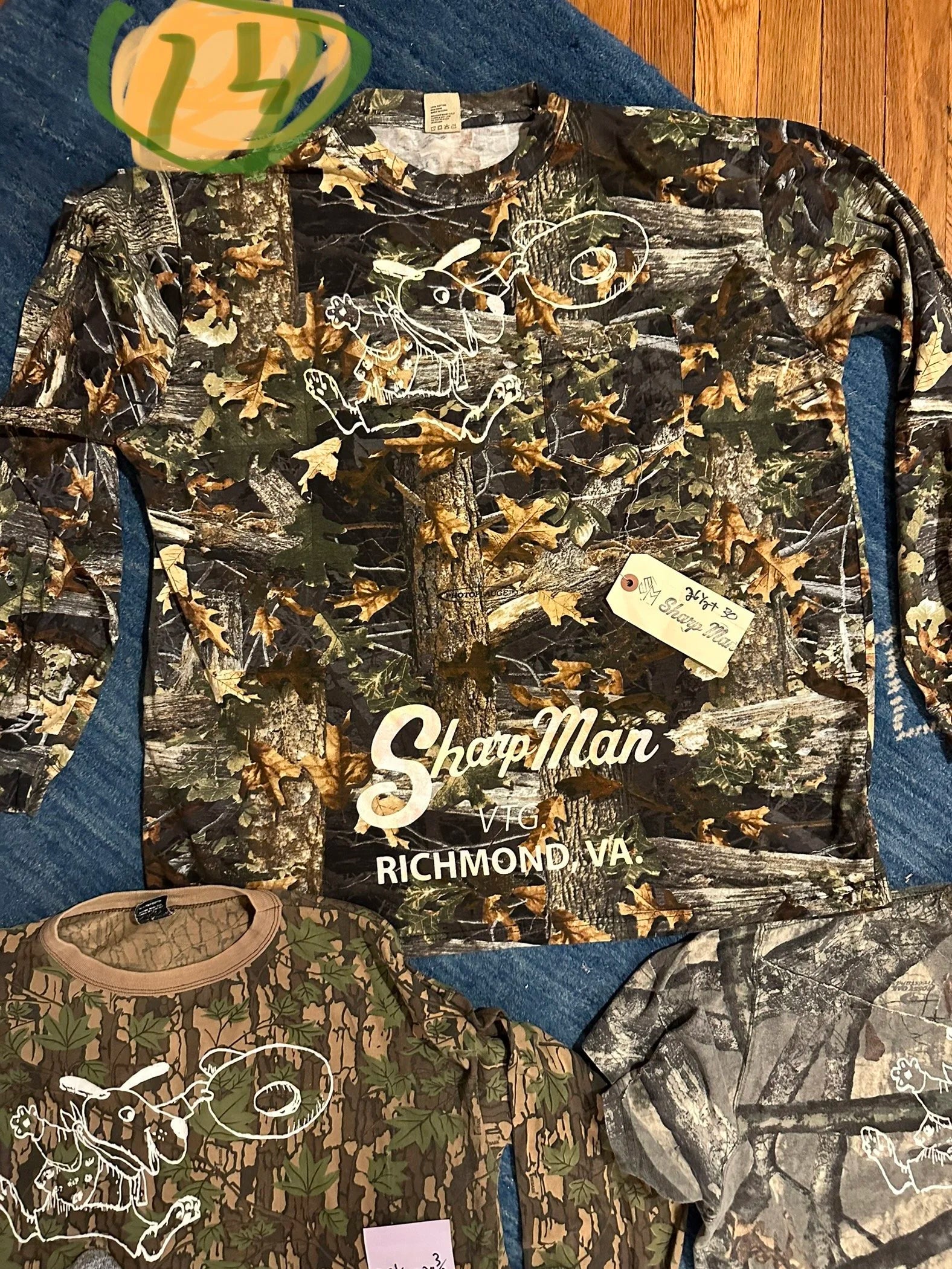 Original Sharp Man Real Tree Vintage T-Shirt (various sizes)