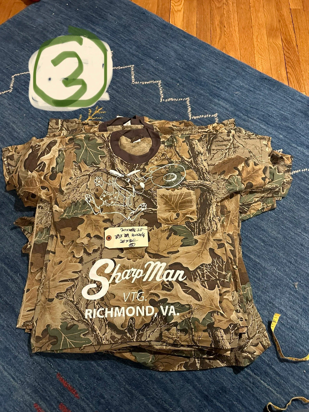 Original Sharp Man Real Tree Vintage T-Shirt (various sizes)