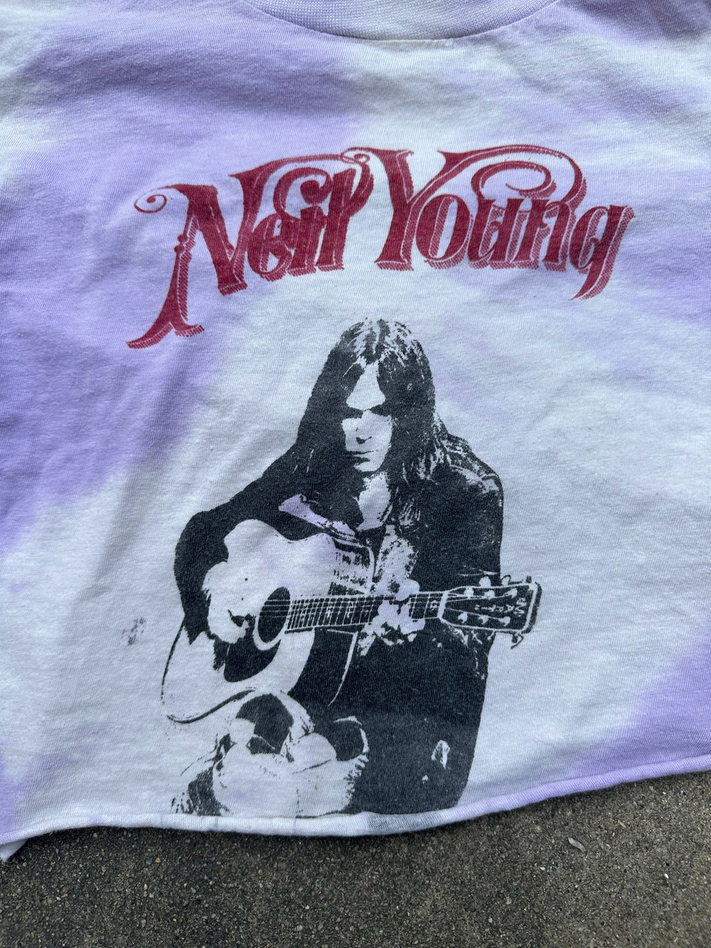 Vintage one of a kind Neil Young Parking Lot T-shirt - Size Cropped Small