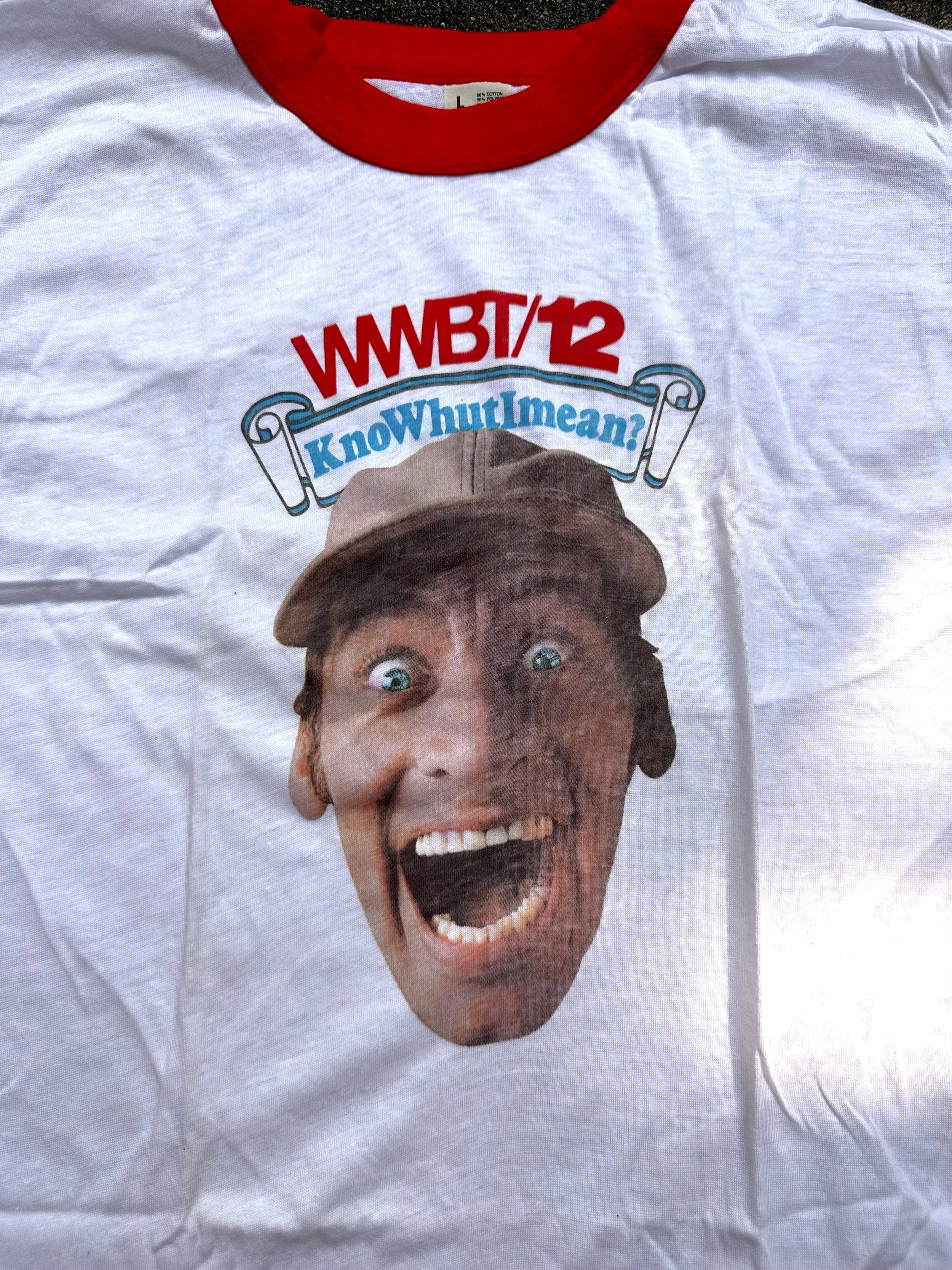 Ernest P. Worrell Promotional Ringer T-Shirt Screen Stars -Deadstock Single Stitch - Size Large