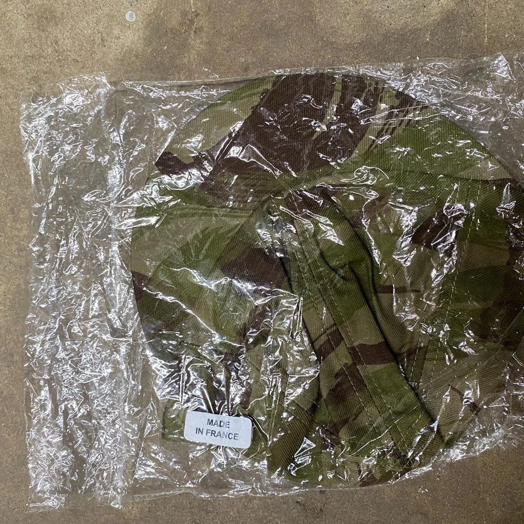 French Lizard Brush Stroke Pattern Camo Short Brim Hat (deadstock)