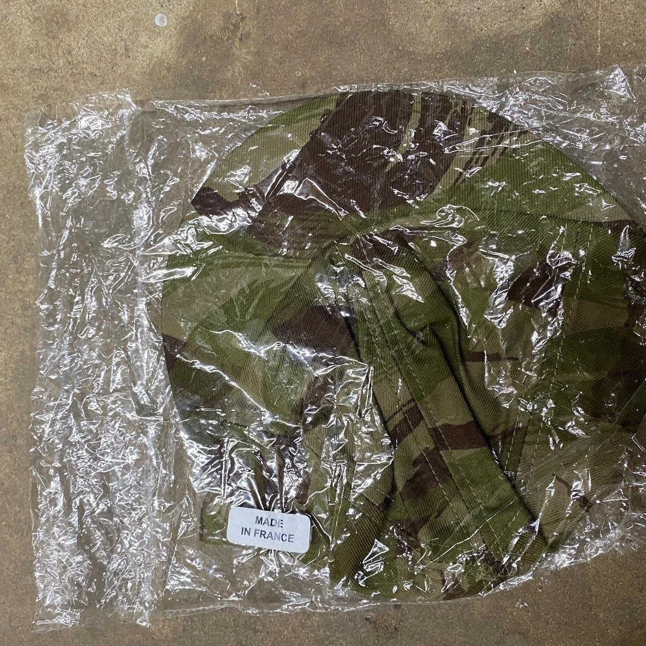 French Lizard Brush Stroke Pattern Camo Short Brim Hat (deadstock)