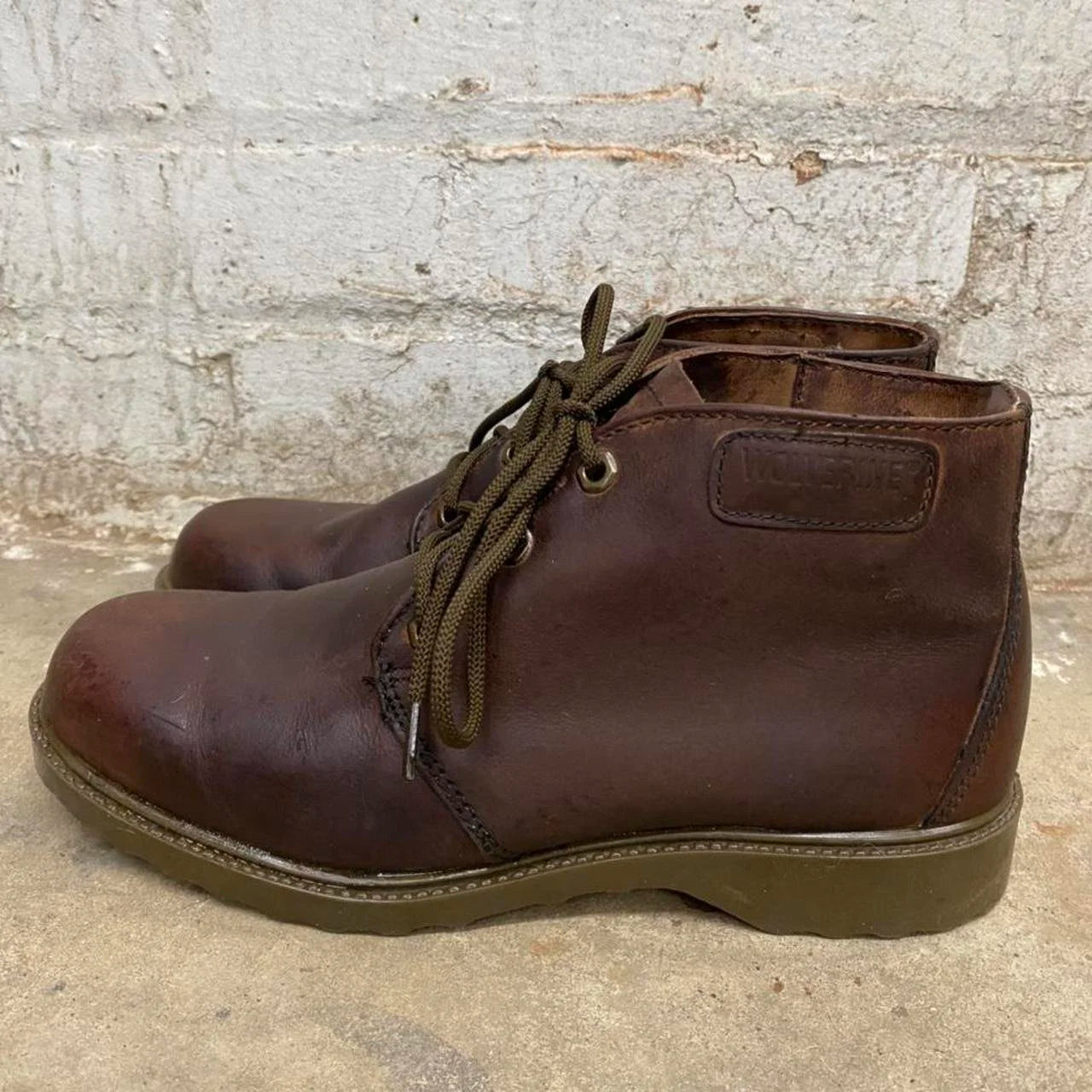 Vintage Wolverine Made in USA Leather Chukka Boots - Size 9 1/2 Men's